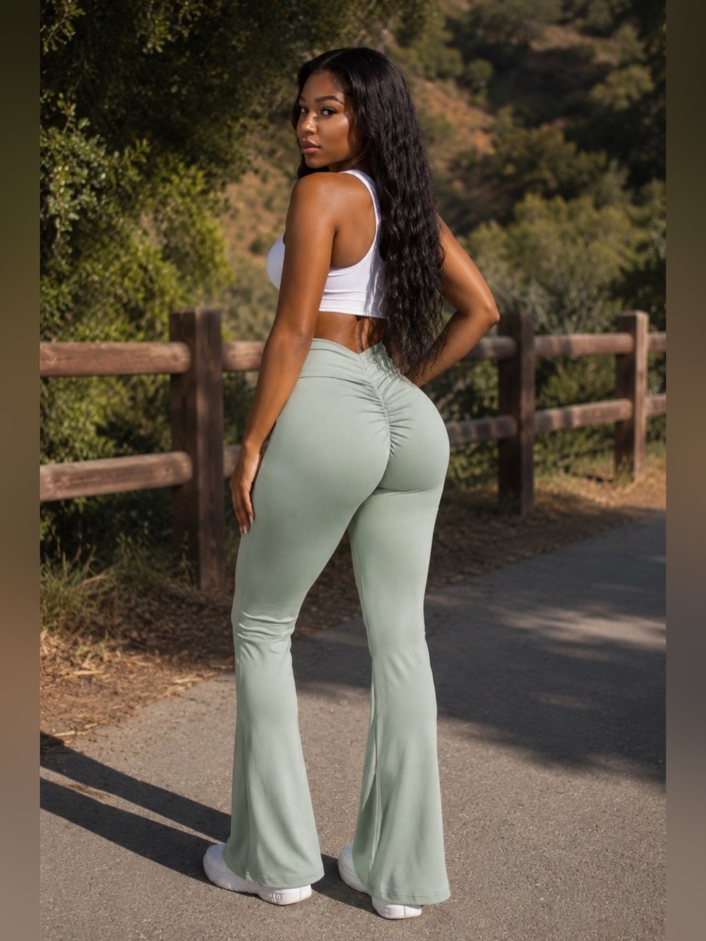 Yoga Me Please Scrunch Baddie Pants